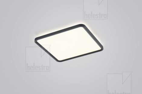 Helestra VIRTO  Deckenleuchte Aluminium mattschwarz