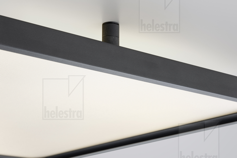 Helestra VIRTO  lampada soffitto alluminio nero opaco