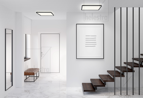 Helestra VIRTO  lampada soffitto alluminio nero opaco