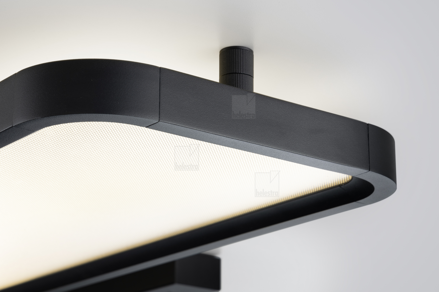 Helestra VIRTO  Plafonnier aluminium noir mat