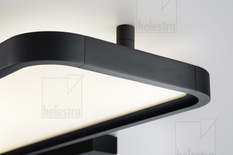 Helestra VIRTO  ceiling luminaire aluminium mat black