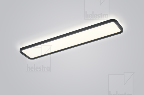 Helestra VIRTO  Deckenleuchte Aluminium mattschwarz