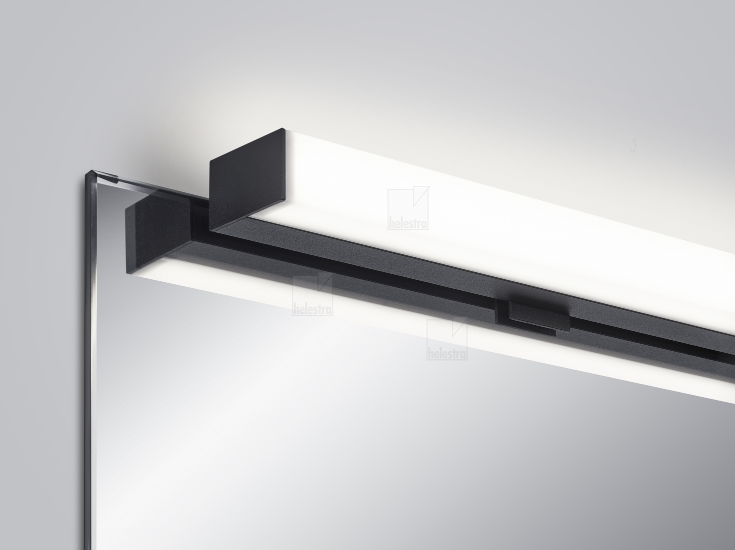 Helestra LADO-S  applique Plafonnier aluminium noir mat