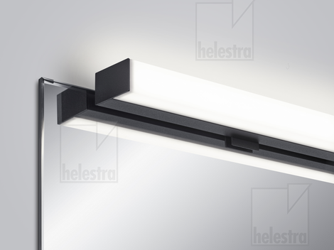 Helestra LADO-S Wand-/Deckenleuchte Aluminium mattschwarz