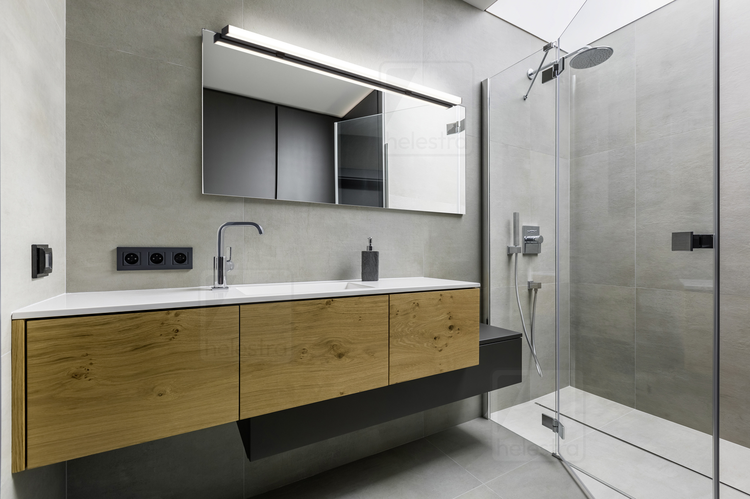 Helestra LADO-S  lampada a parete lampada soffitto alluminio nero opaco