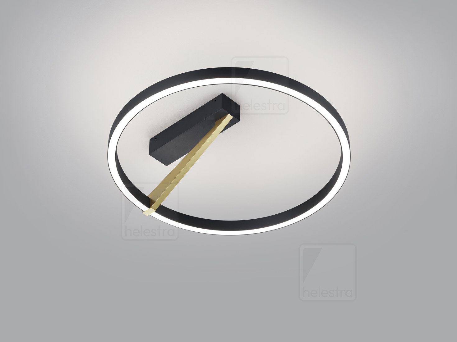 Helestra CHAZ  ceiling luminaire aluminium black -gold