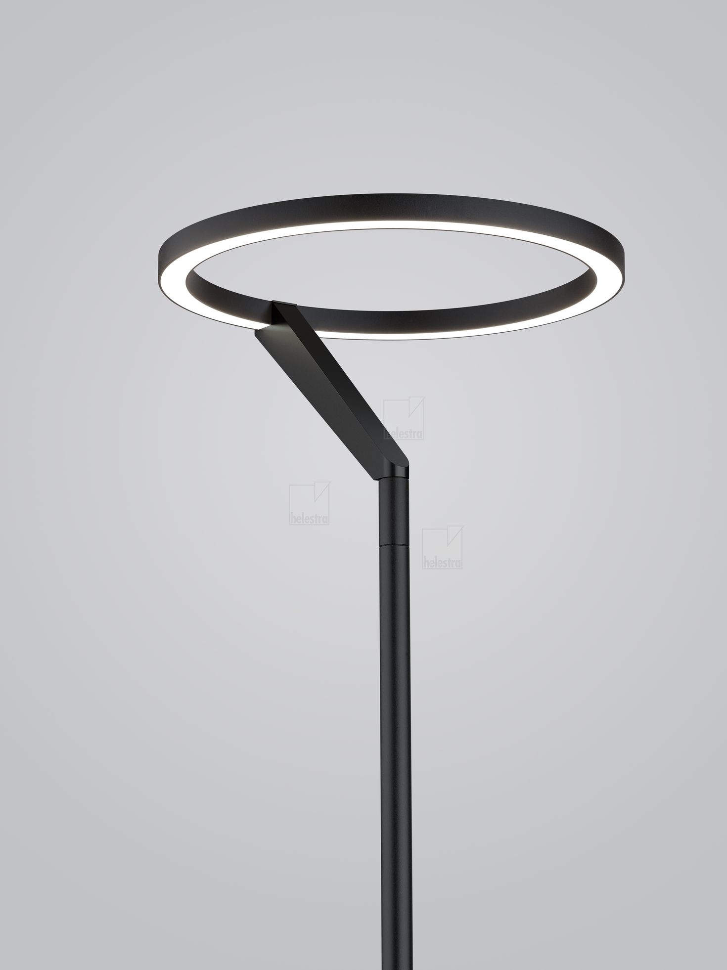 Helestra CHAZ  lampe de table aluminium noir mat