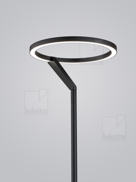 Helestra CHAZ  lampadaire aluminium noir mat