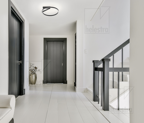 Helestra CHAZ  Plafonnier aluminium noir mat