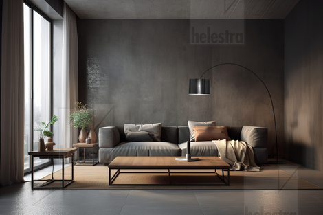 Helestra ROXX  floor luminaire steel black