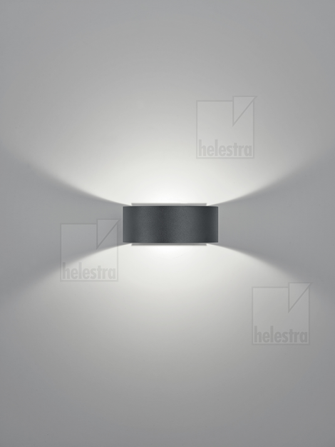Helestra FOSCA  wall luminaire aluminium mat black