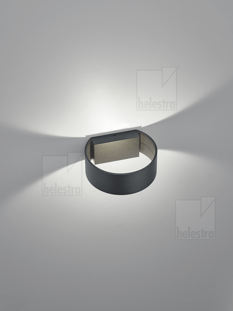 Helestra FOSCA  wall luminaire aluminium mat black
