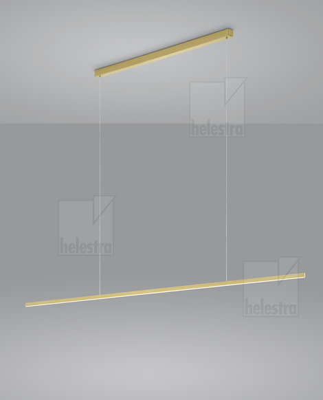Helestra LOOPY  Pendelleuchte Aluminium mattgold