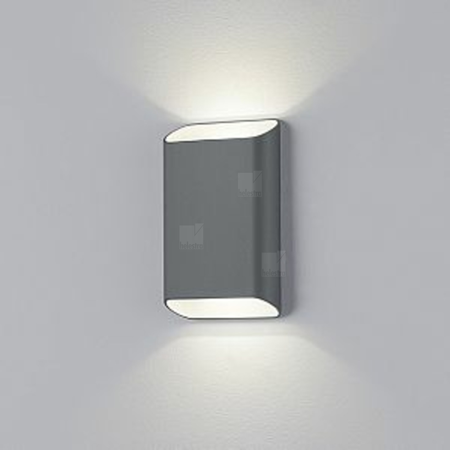 Helestra TOCO44  applique aluminium graphite