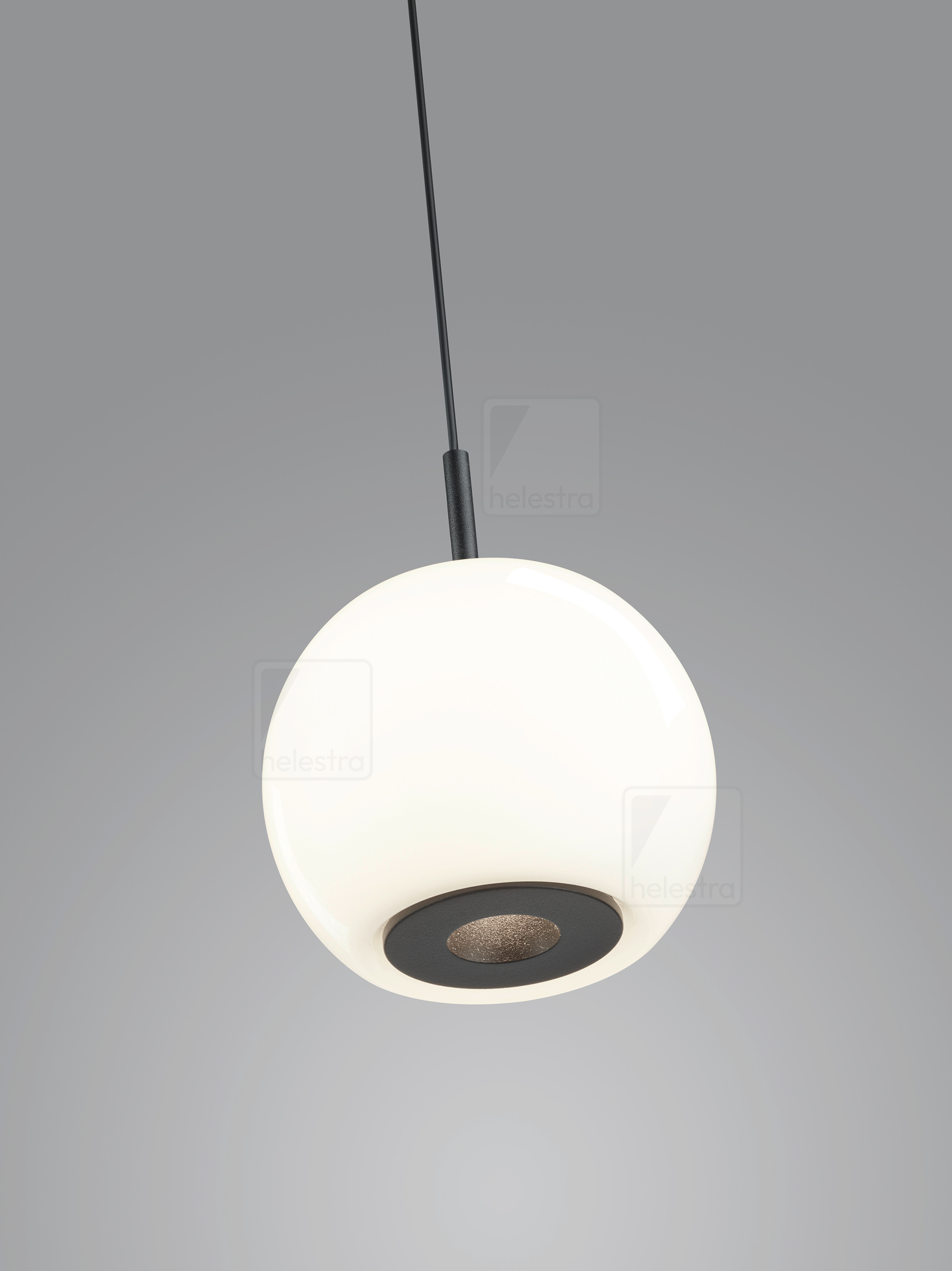 Helestra BONO  suspension lumineuse aluminium noir mat