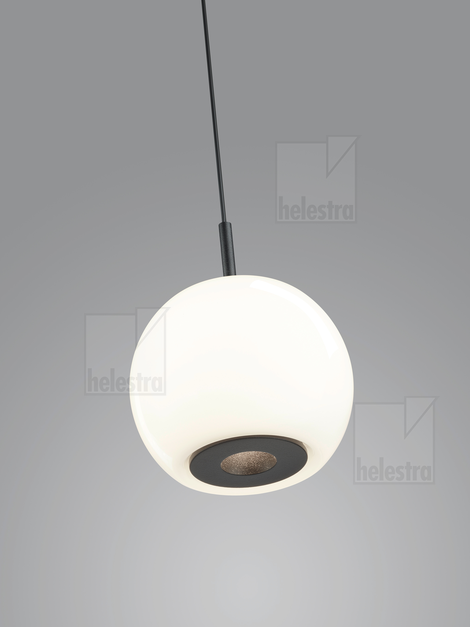 Helestra BONO  Pendelleuchte Aluminium mattschwarz