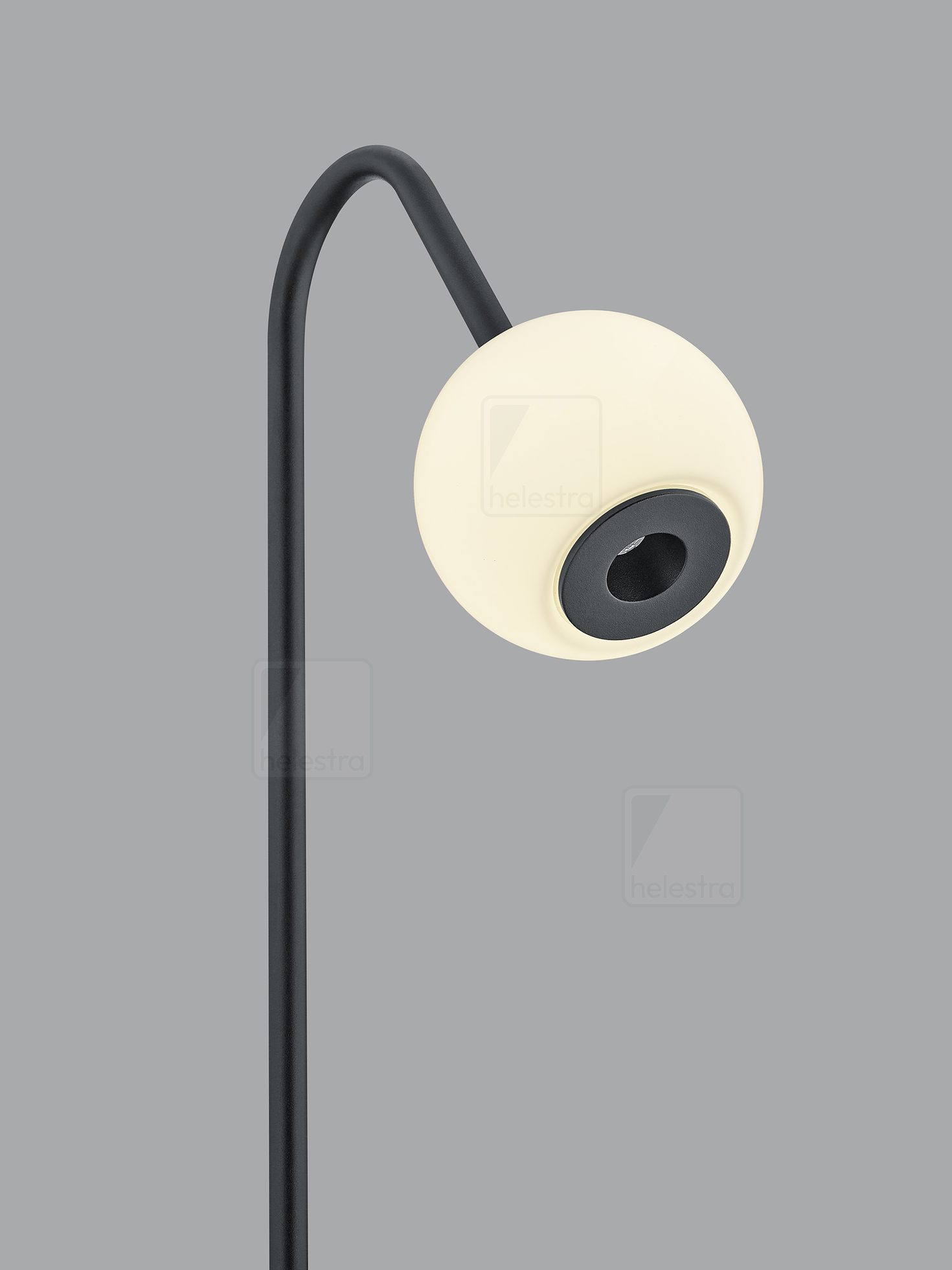Helestra BONO  floor luminaire aluminium mat black