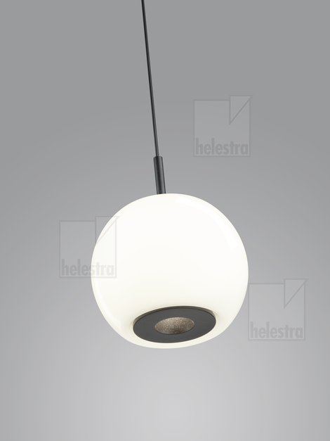 Helestra BONO  Pendelleuchte Aluminium mattschwarz