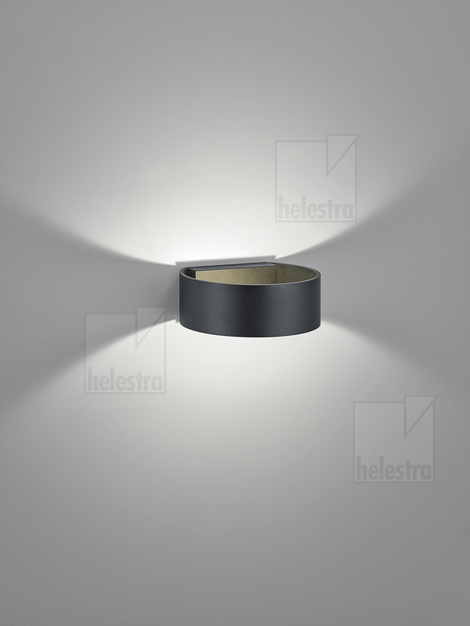 Helestra FOSCA  wall luminaire aluminium mat black
