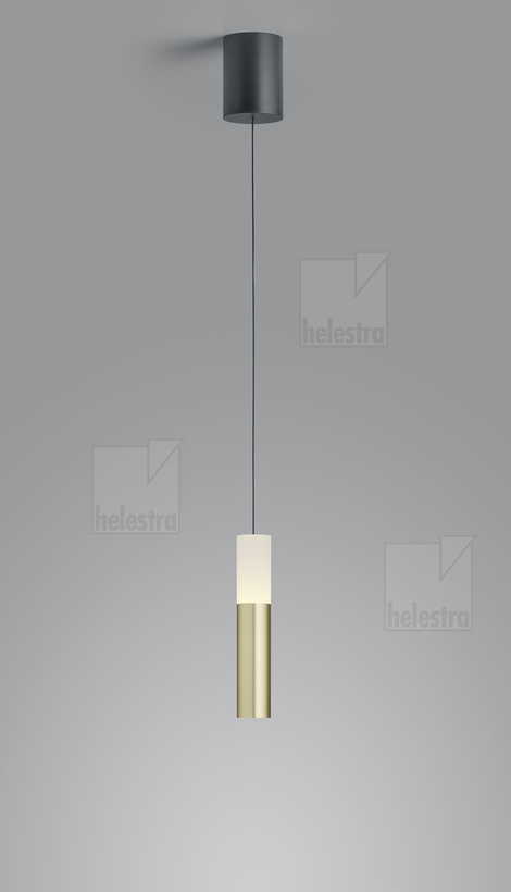 Helestra LIDOS  Pendelleuchte Aluminium schwarz - gold