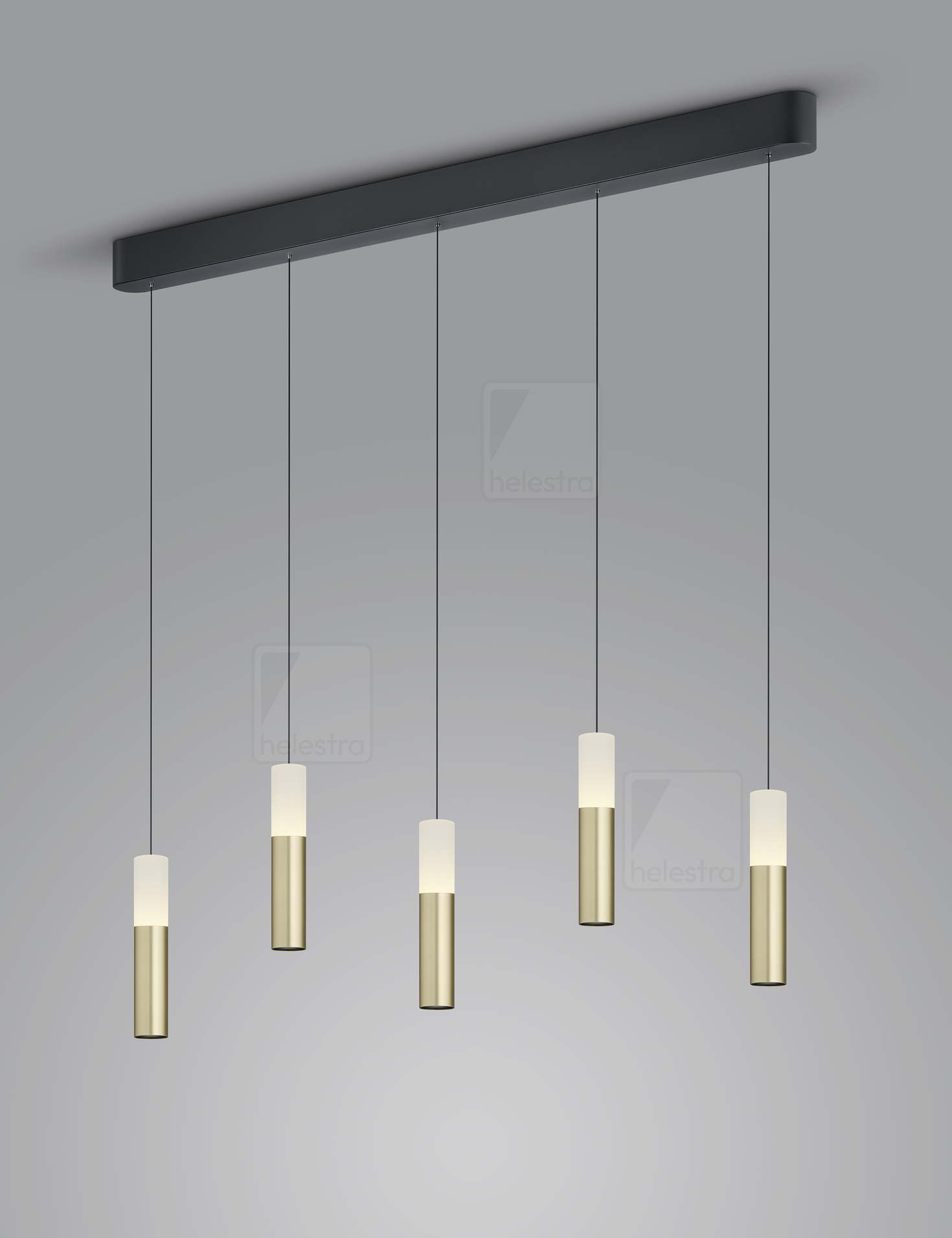 Helestra LIDOS  Pendelleuchte Aluminium schwarz - gold