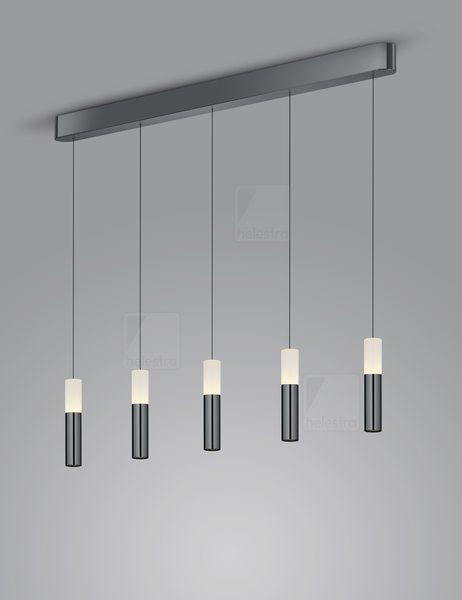 Helestra LIDOS  Pendelleuchte Aluminium schwarzchrom