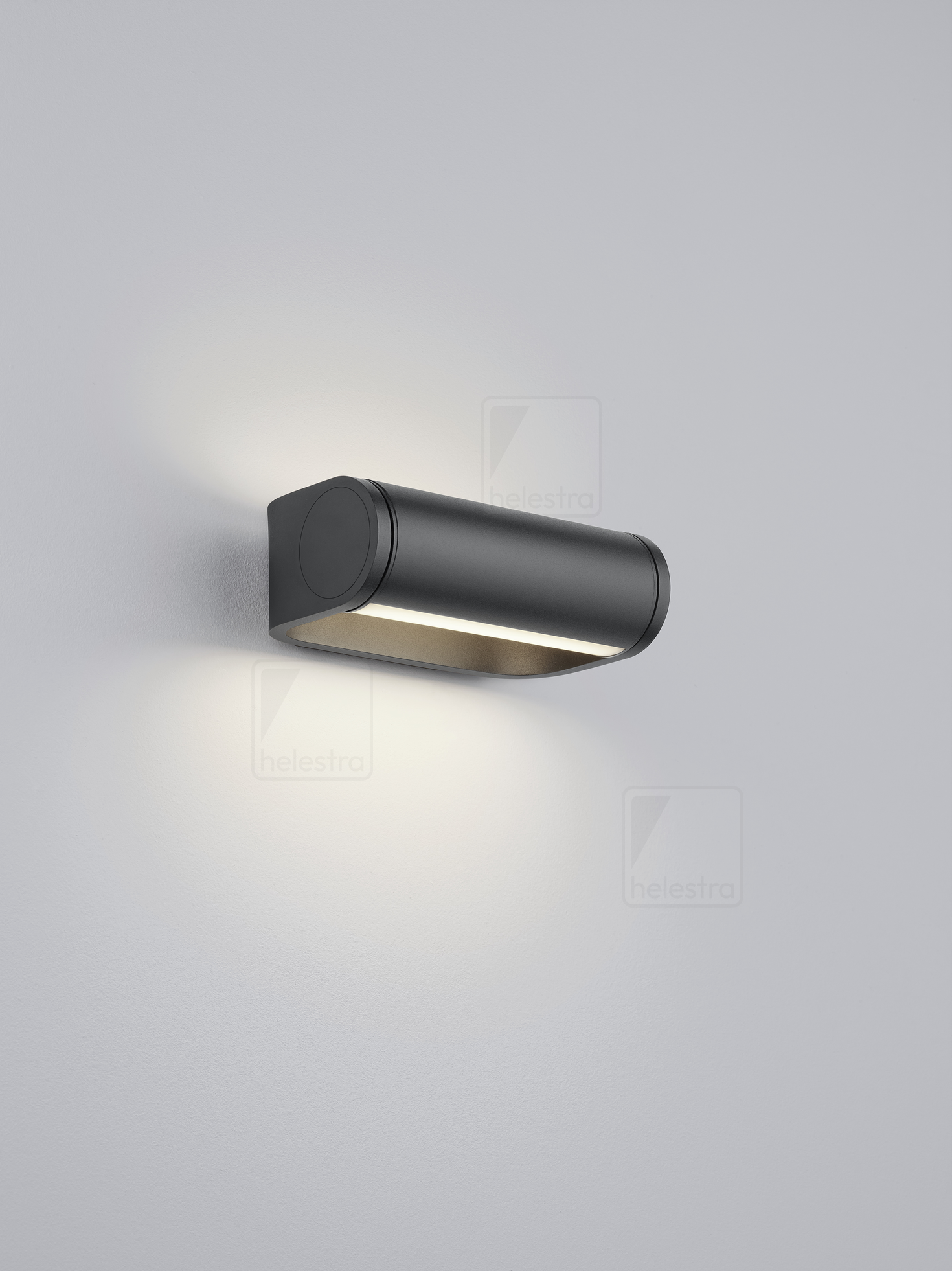 Helestra LUZ  wall luminaire aluminium mat black
