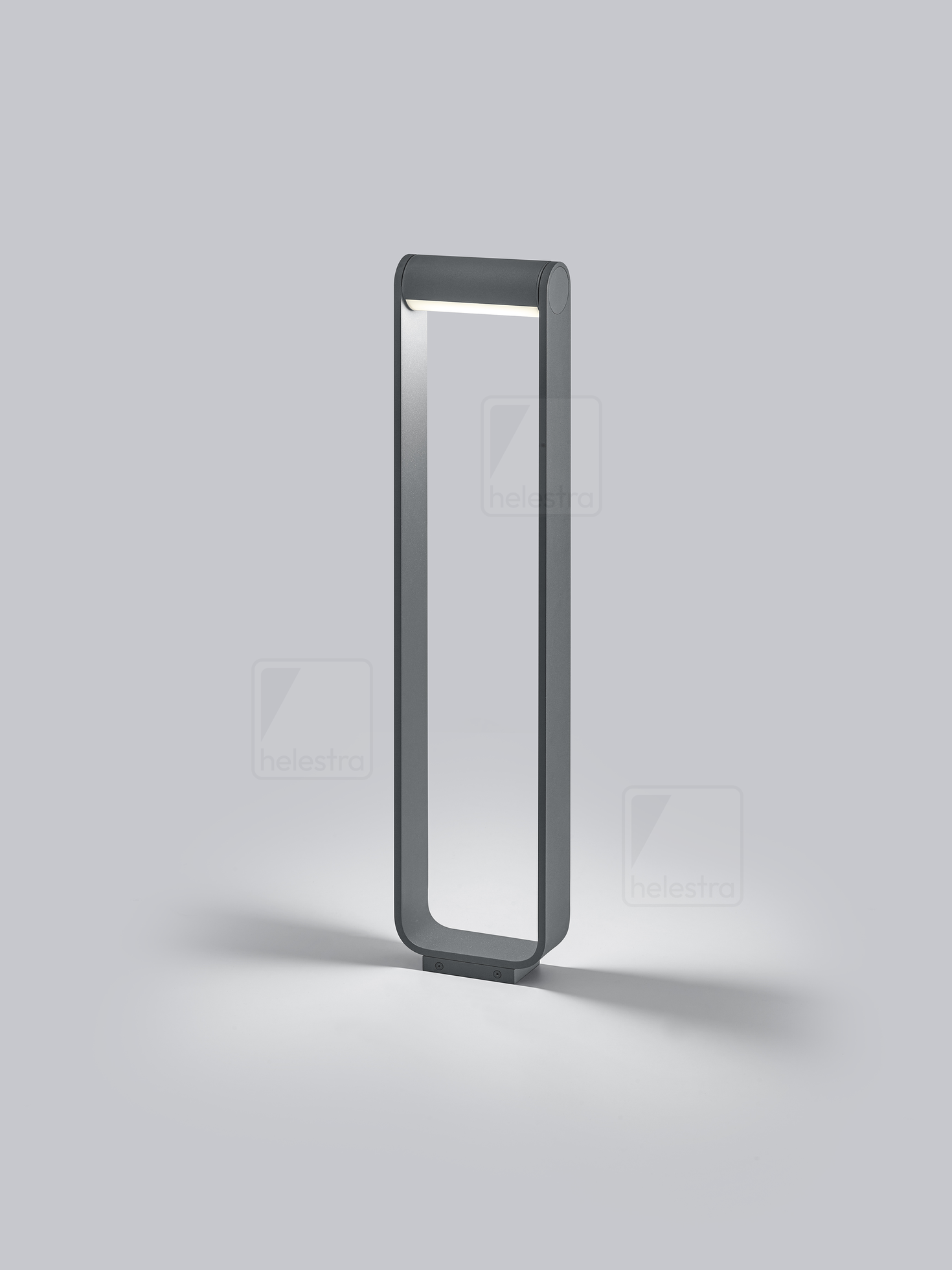 Helestra LUZ44  paletto luminoso alluminio grafite