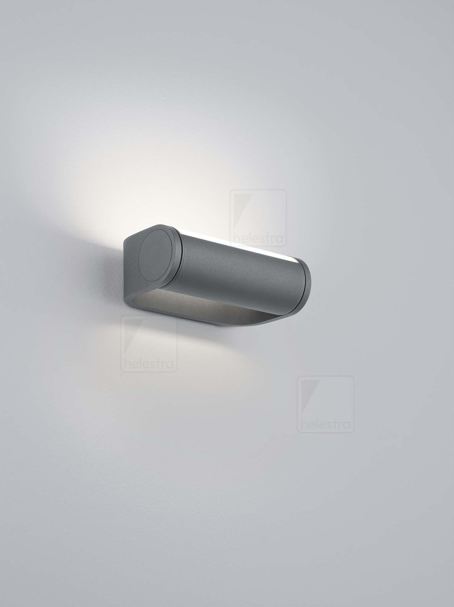 Helestra LUZ44  applique aluminium graphite