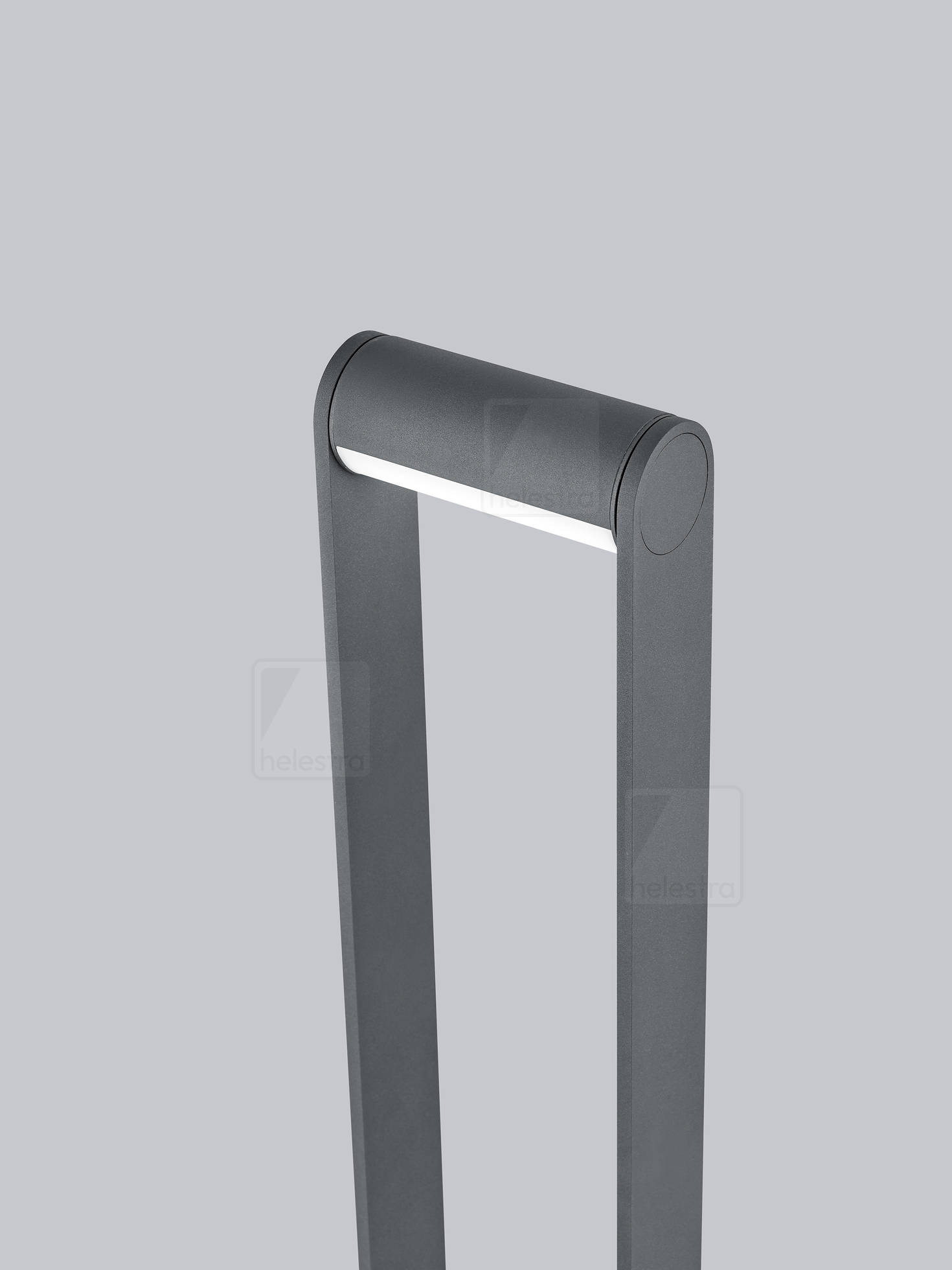 Helestra LUZ44  borne lumineuse aluminium graphite