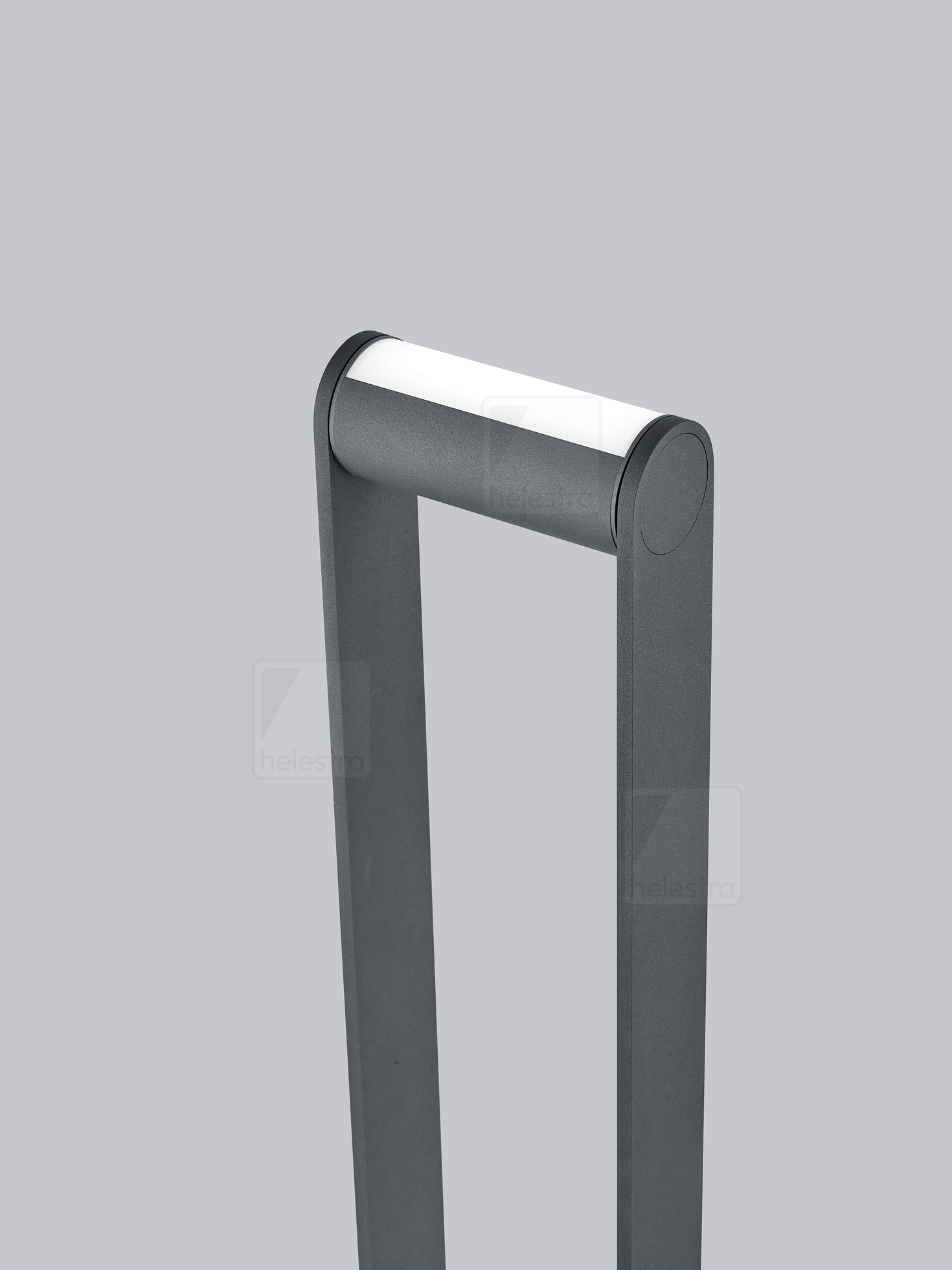 Helestra LUZ44  borne lumineuse aluminium graphite