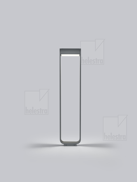 Helestra LUZ44  paletto luminoso alluminio grafite