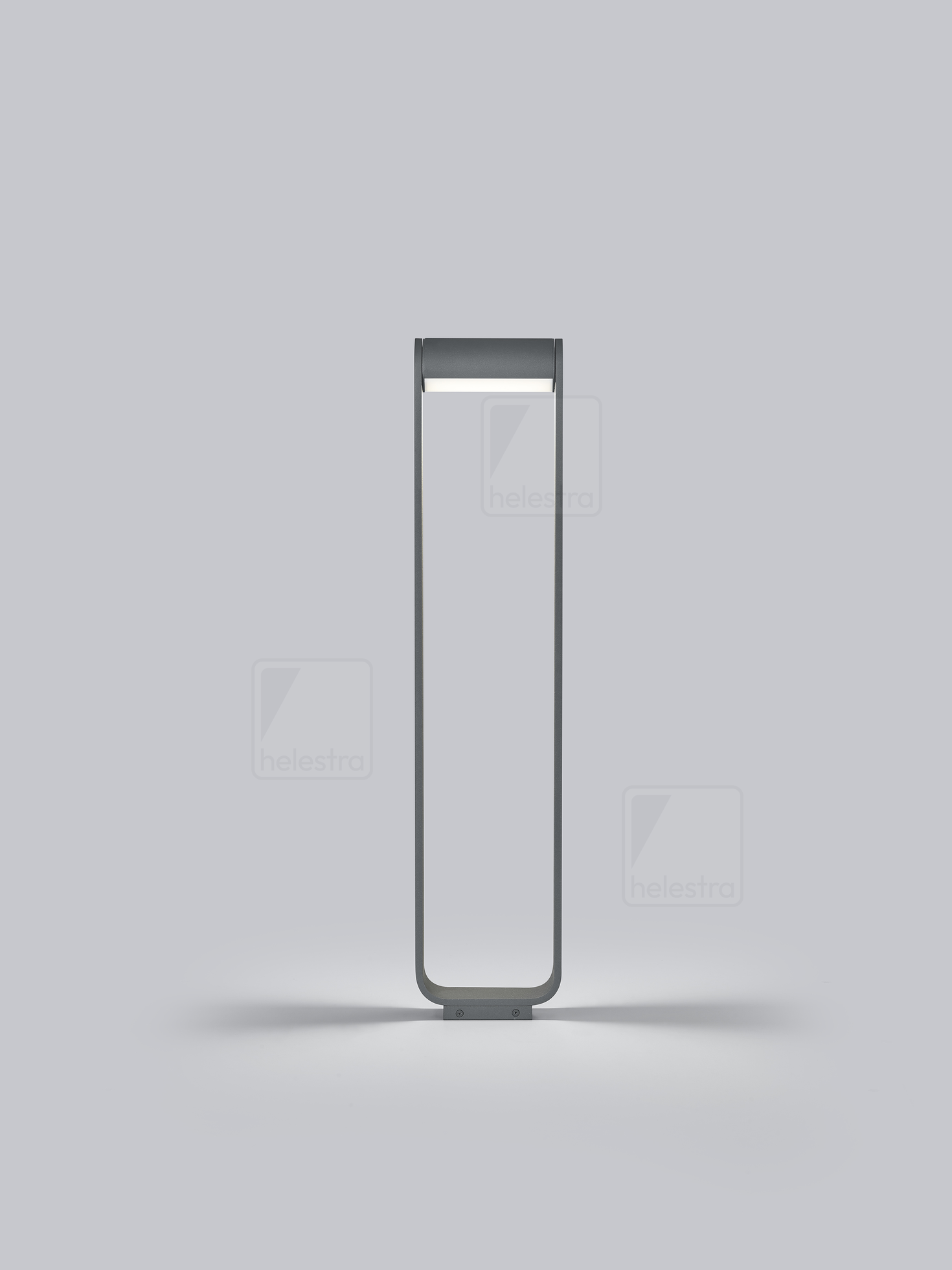 Helestra LUZ44  borne lumineuse aluminium graphite