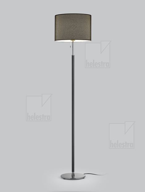 Helestra OPPO  lampadaire Acier noir mat - noir-chrome