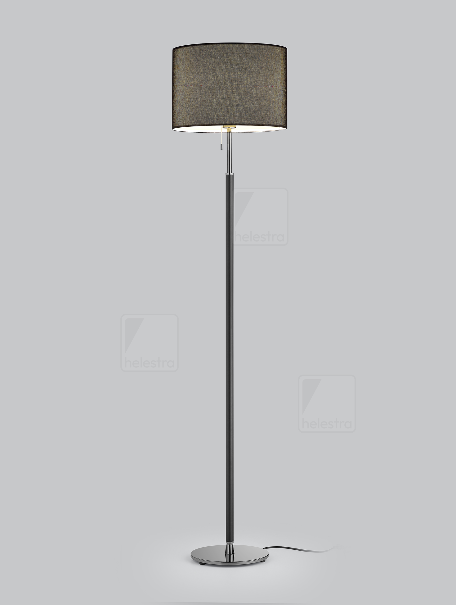 Helestra OPPO  lampadaire Acier noir mat - noir-chrome
