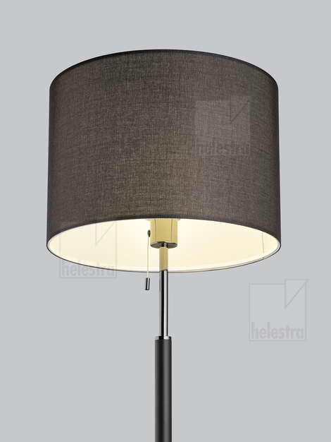 Helestra OPPO  lampadaire Acier noir mat - noir-chrome