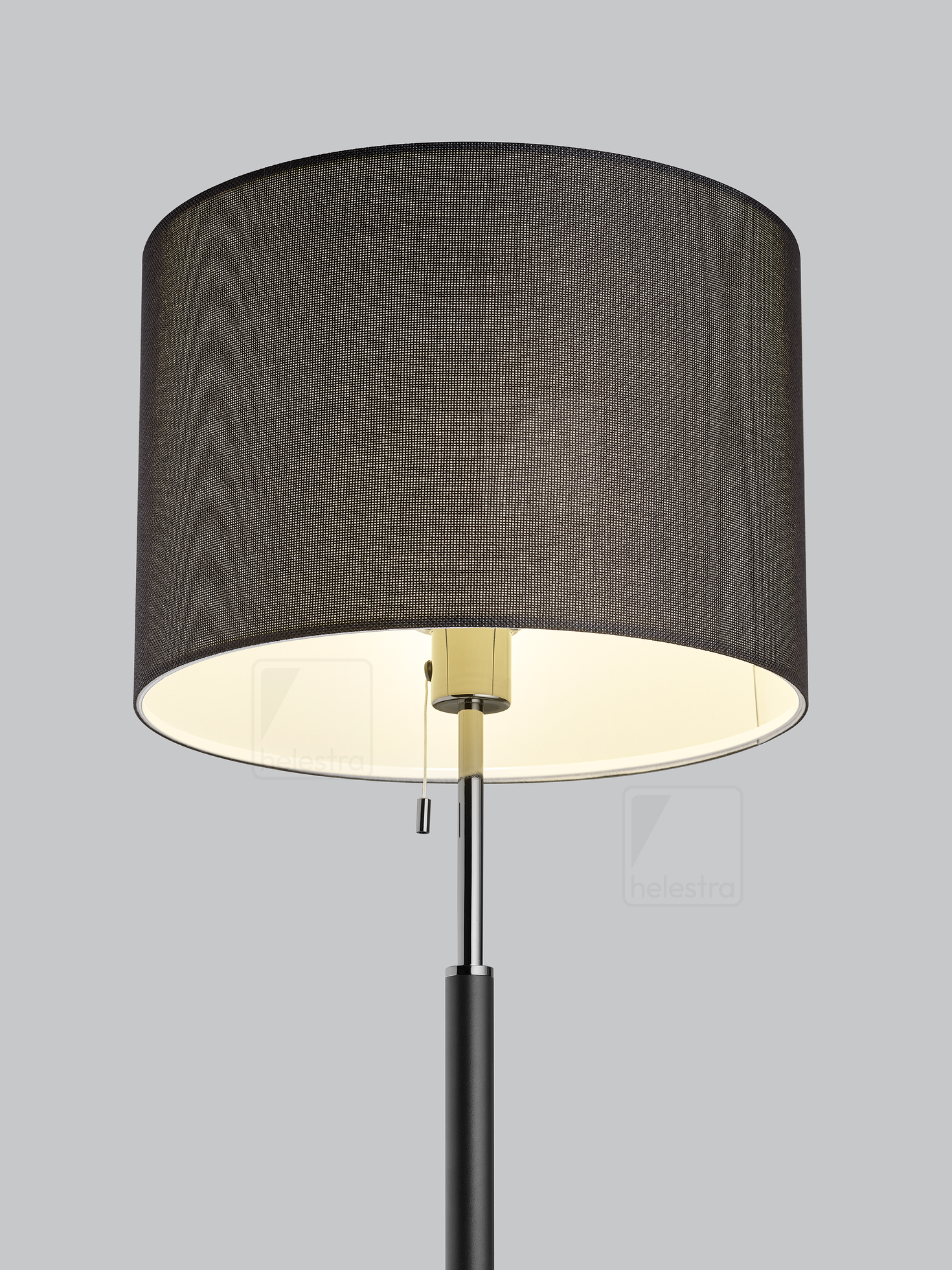 Helestra OPPO  lampadaire Acier noir mat - noir-chrome