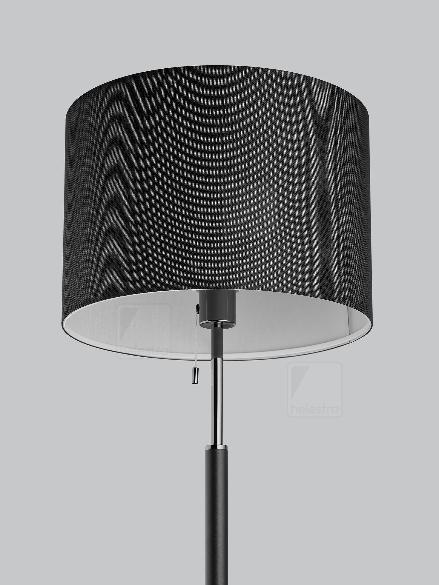 Helestra OPPO  lampadaire Acier noir mat - noir-chrome