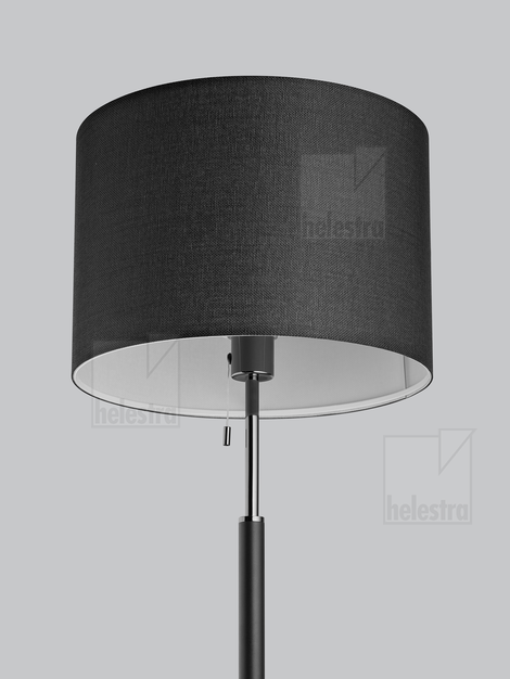 Helestra OPPO  lampadaire Acier noir mat - noir-chrome