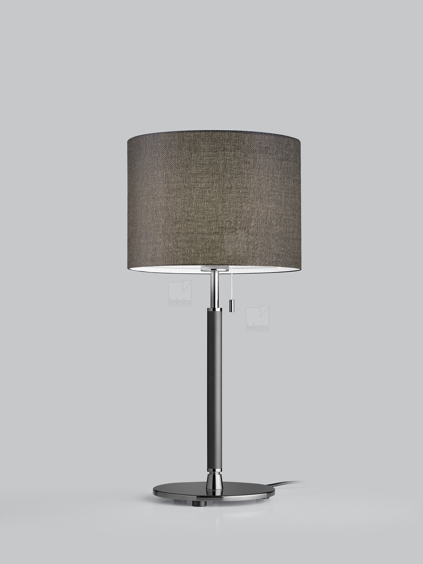 Helestra OPPO  lampe de table Acier noir mat - noir-chrome
