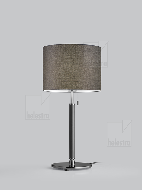 Helestra OPPO  lampe de table Acier noir mat - noir-chrome