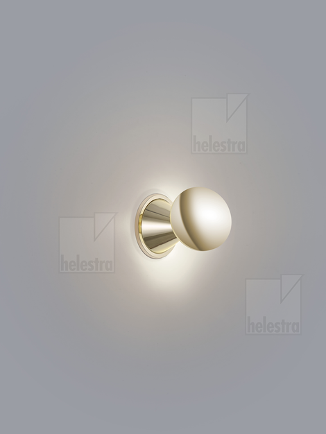 Helestra PINO applique / plafonnier aluminium laiton poli