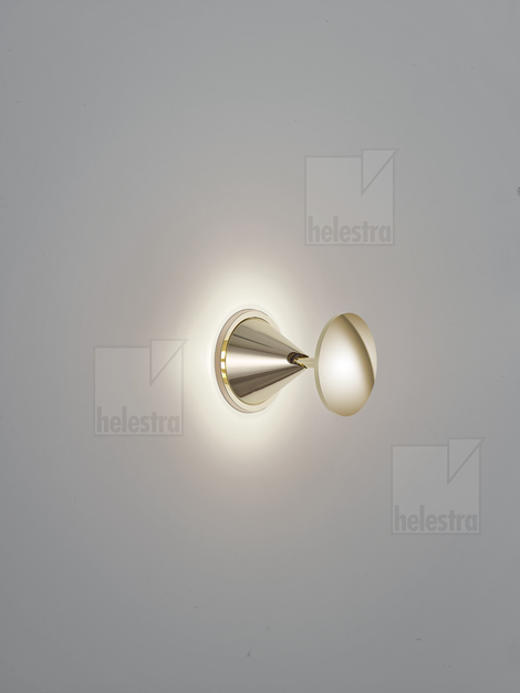 Helestra PINO applique / plafonnier aluminium laiton poli
