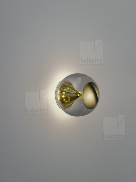 Helestra PINO applique / plafonnier aluminium laiton poli