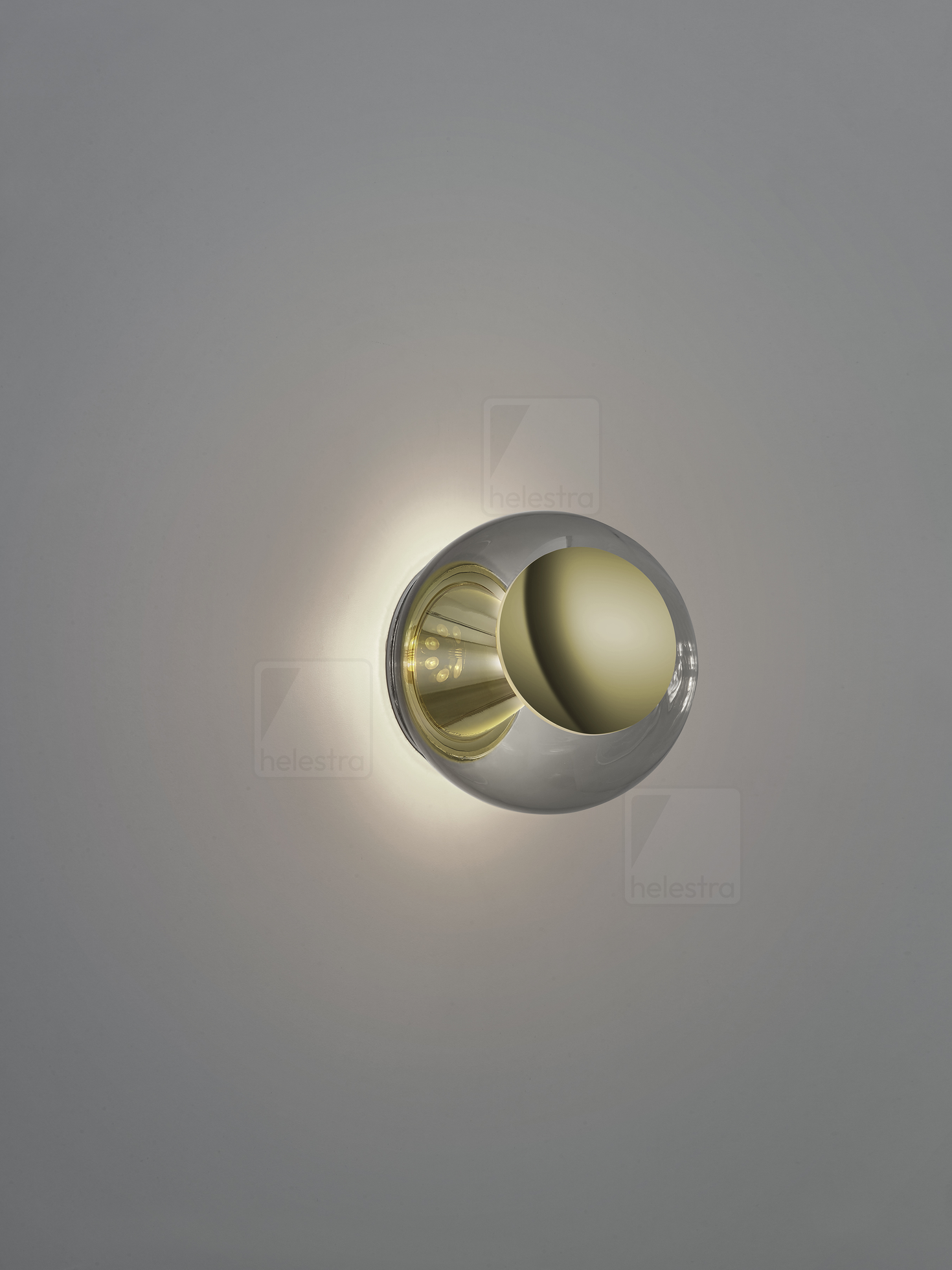 Helestra PINO  wall luminaire ceiling luminaire aluminium polished brass