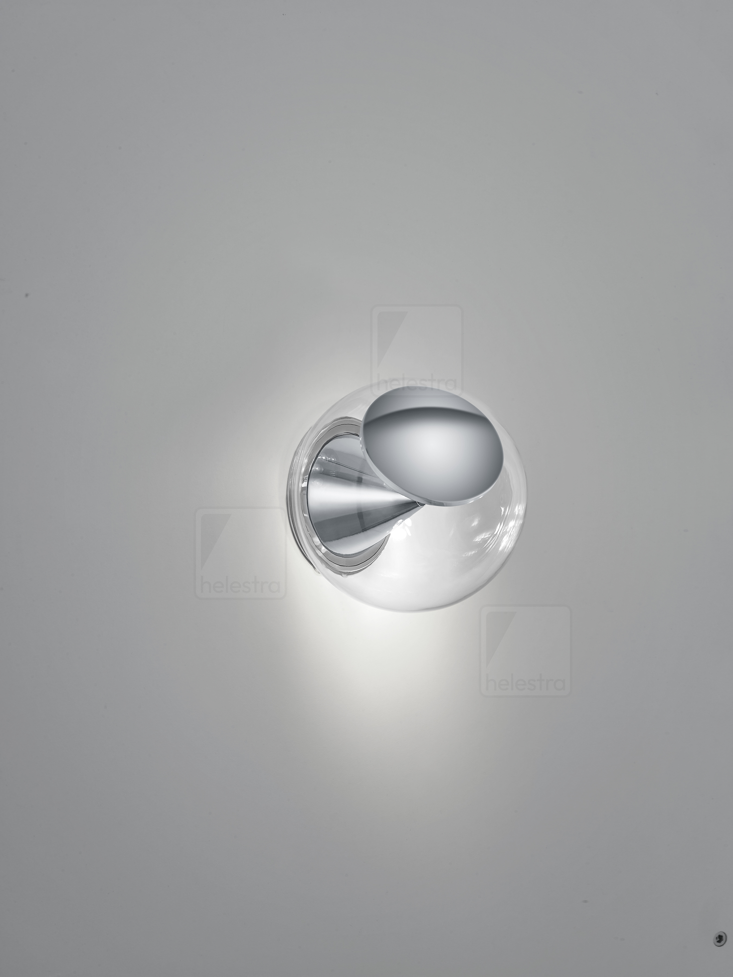 Helestra PINO  Wandleuchte Deckenleuchte Aluminium chrom