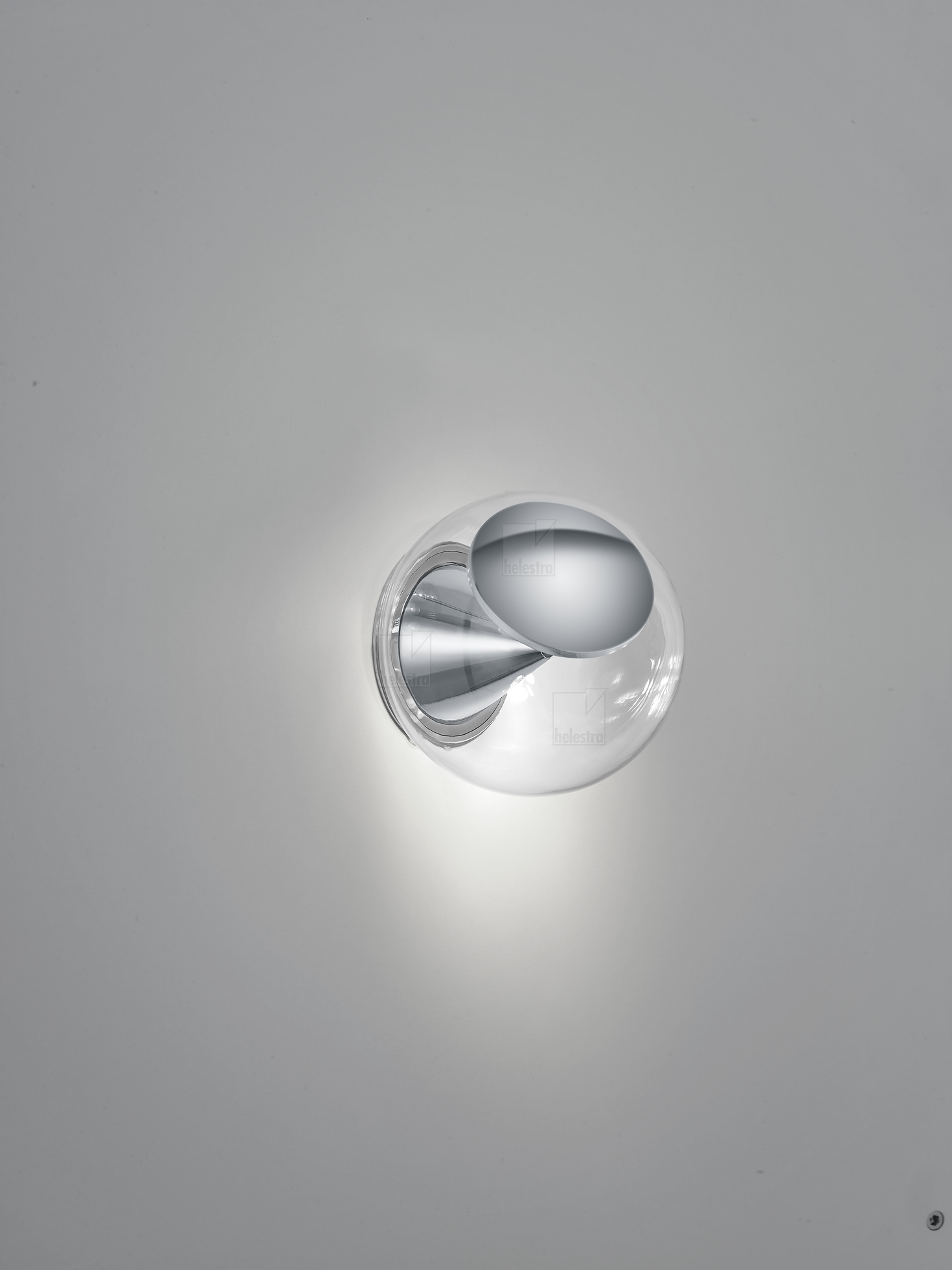 Helestra PINO  Wandleuchte Deckenleuchte Aluminium chrom