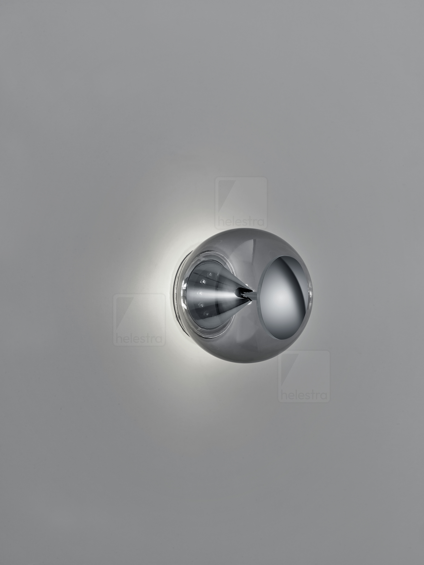 Helestra PINO  Wandleuchte Deckenleuchte Aluminium chrom