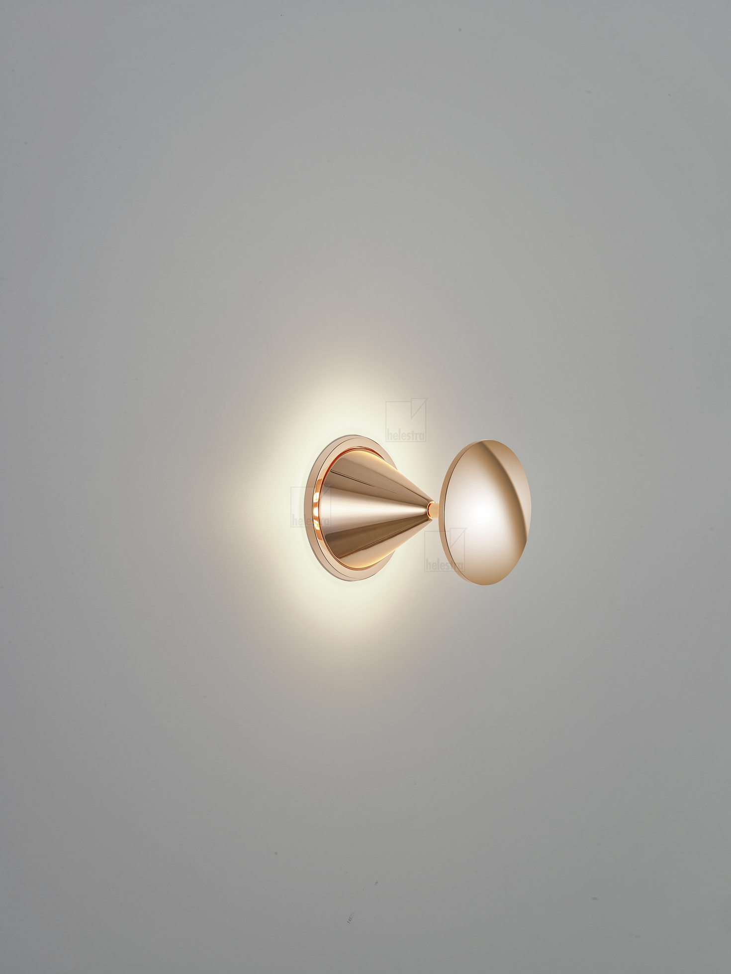 Helestra PINO  Wandleuchte Deckenleuchte Aluminium roségold