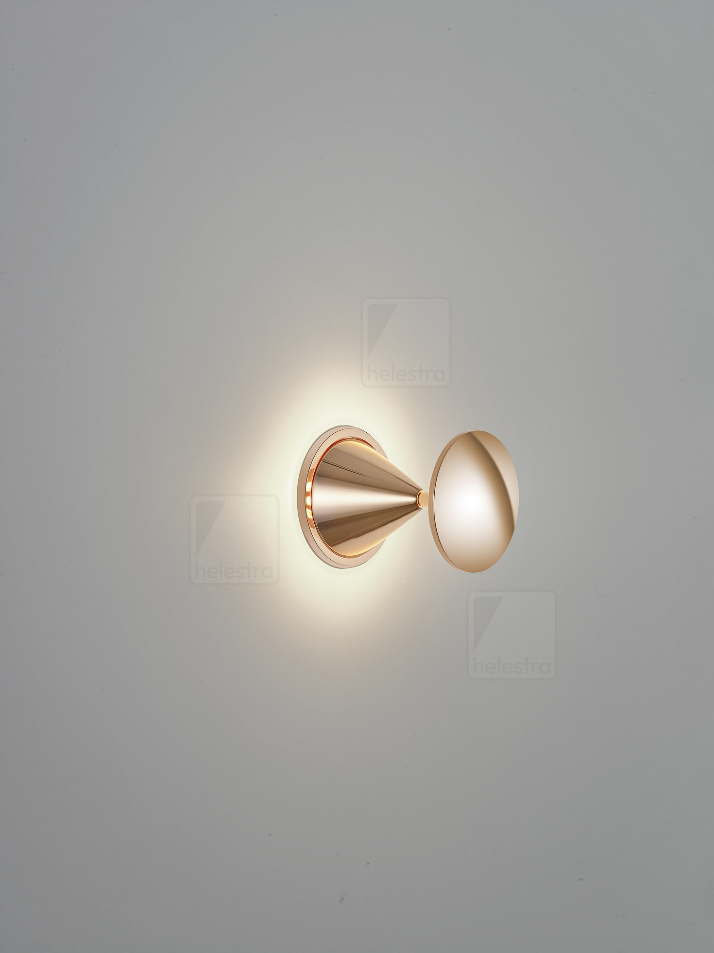 Helestra PINO  Wandleuchte Deckenleuchte Aluminium roségold